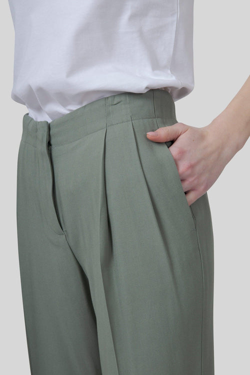 Pantalone Linda Verde Acqua Donna