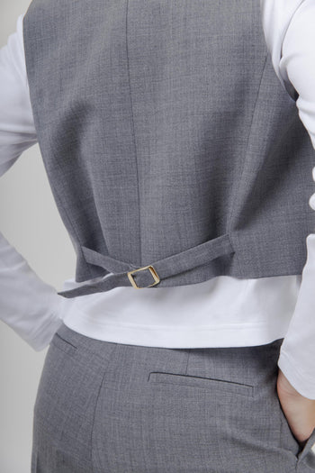 Gilet Amber Grigio Melange Donna - 6