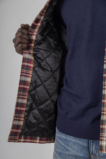 Wip Cronyn Shirt Jac Check Beige/bordeaux Uomo - 7