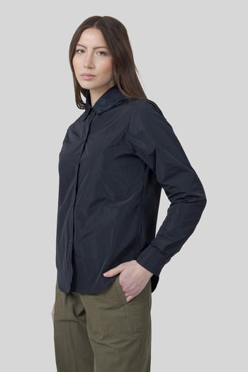 Camicia Glue Sfoderata Poliestere Tecnico Blu Scuro Donna - 6
