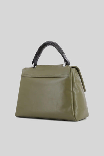 Borsa Sveva Midi Jungle In Pelle Verde Militare Donna - 4