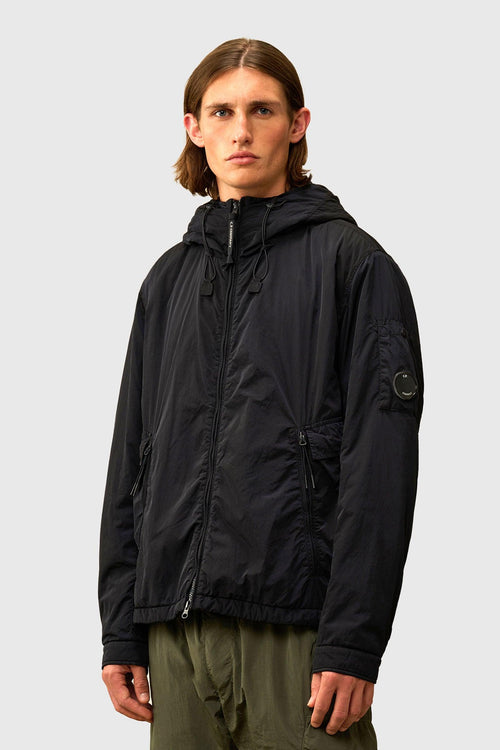 Chrome-r Hooded Padded Jacket Blu Uomo