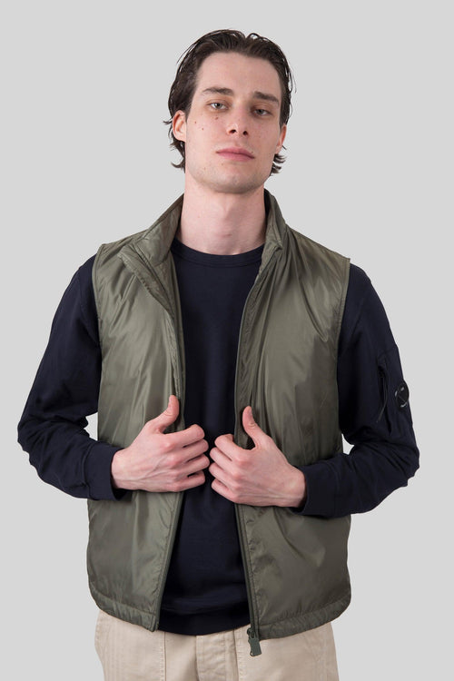 Gilet Vernes Verde Oliva Uomo