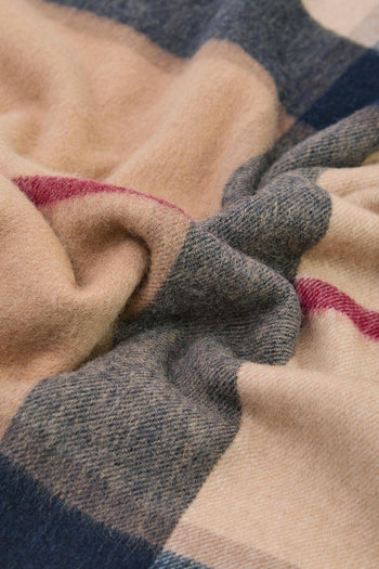 Sciarpa Rosefield Tartan Cammello Unisex - 5