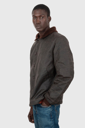 New Deck Jacket Cioccolato Uomo - 3