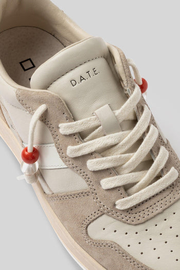 Sneaker Court 2.0 Vitage Calf Avorio Donna - 4