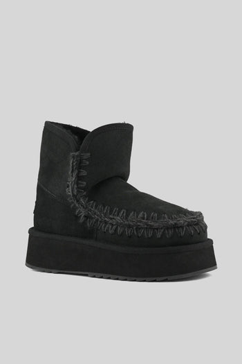 Platform Boot Suede Nero Donna - 2
