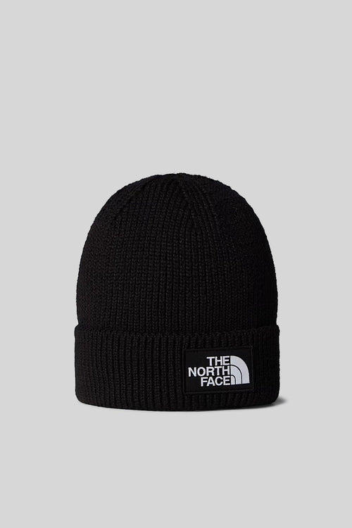 Tnf Logo Box Cuffed Beanie Nero Unisex