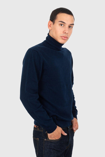 Maglia Dolcevita Staff Blu Navy Uomo - 3