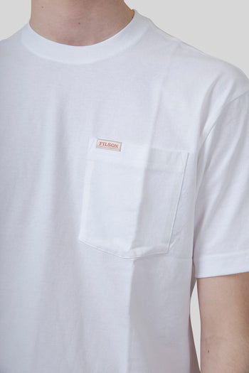 T-shirt Outfitter Pocket Bianco Uomo - 4