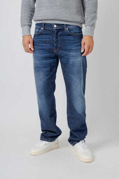 Jeans Relaxed Bowl Blu Medio Uomo