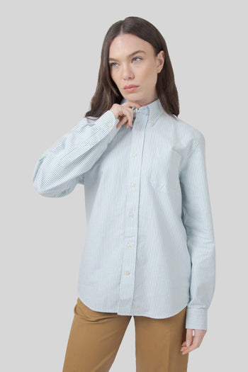 Camicia Doubling Ox Bianco/verde Unisex - 10