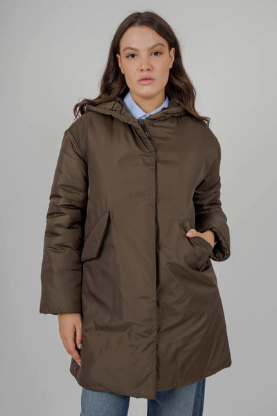 Parka Americano Verde Militare Donna