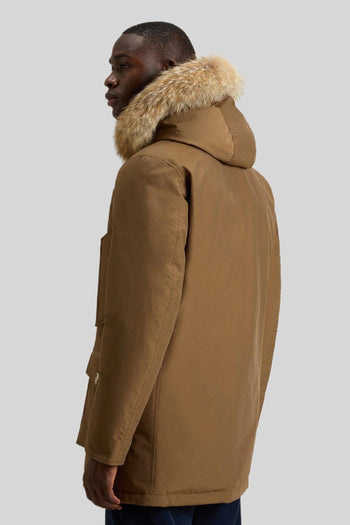 Arctic Parka In Ramar Cloth Con Pelliccia Removibile Caffe' Uomo - 3