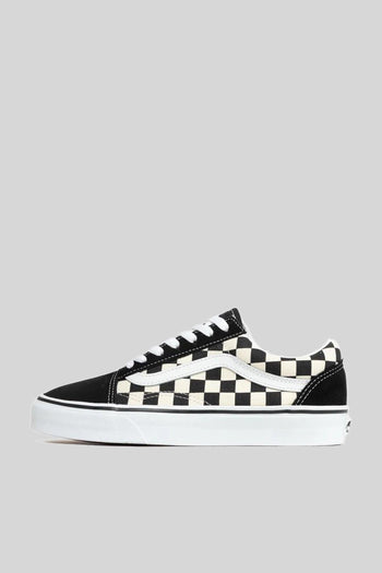 "off The Wall" Sneaker Old Skool Primary Check Bianco/nero Unisex - 6
