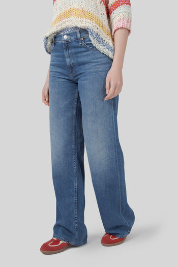 Jeans The Rerun Zip Sneak Blu Medio Donna - 5