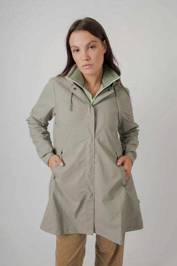 A-line Jacket Verde Chiaro Donna - 5