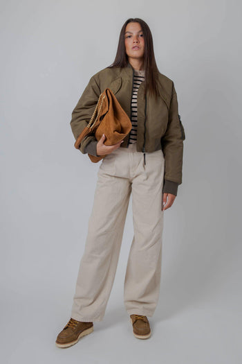 Max Mara Maglia Girocollo Riga Beige/nero Donna - 5