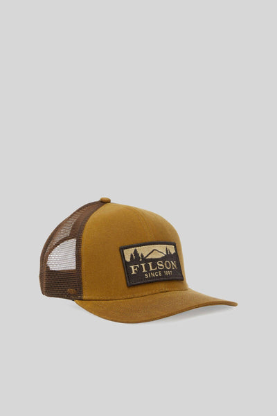 Scenic Waxed Logger Mesh Cap Tabacco Uomo