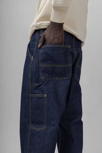 Wip Single Knee Pant Blu Scuro Uomo - 6