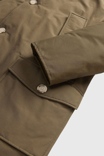 Arctic Parka In Ramar Cloth Con Pelliccia Removibile Verde Militare Uomo - 9