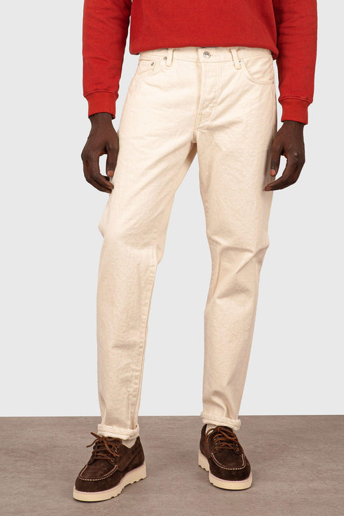 Jeans Regular Tapered Bianco Off Uomo