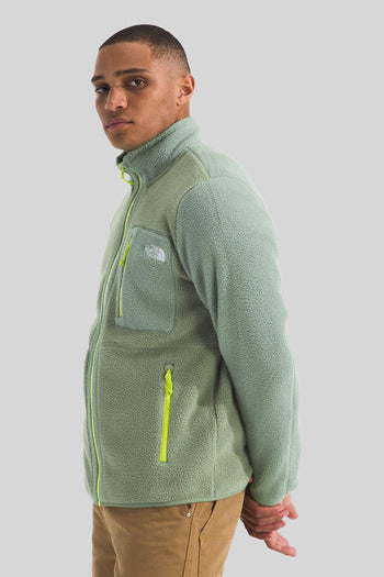 Yumiori Full Zip Fleece Jacket Verde Chiaro Uomo - 3