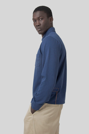 Polo Grayson Indigo Uomo - 3