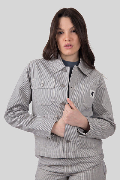 Wip W' Mercer Chore Coat Bianco/grigio Donna
