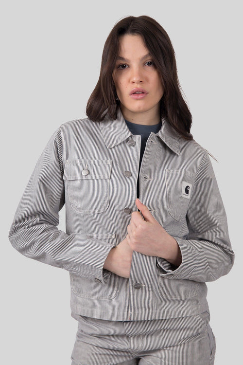 Wip W' Mercer Chore Coat Bianco/grigio Donna