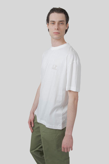 T-shirt 30/1 Jersey Printed Graphics Bianco Off Uomo - 3