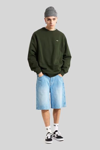 "off The Wall" Felpa Left Chest Ii Loose Crew Verde Uomo - 2