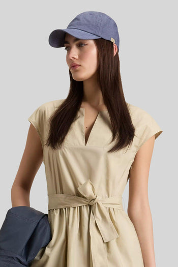 Abito Corto In Popeline Crema Donna - 2