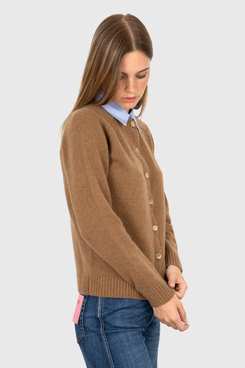 Cardigan Albachiara Beige Donna - 3