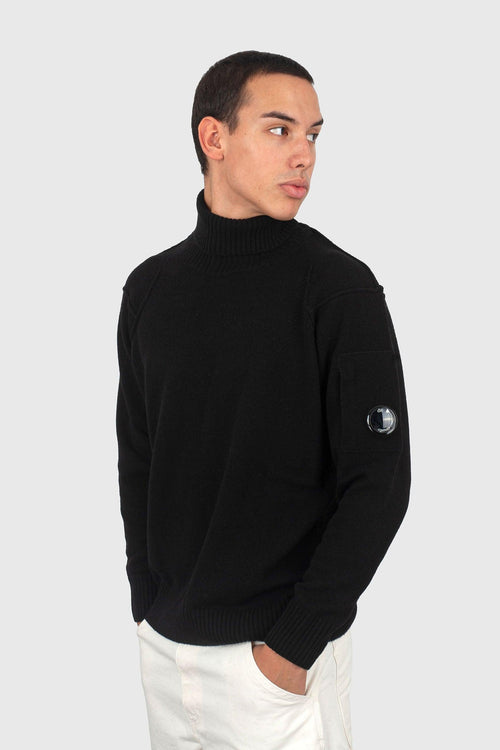 Maglia Lambswool Grs Turtleneck Knit Nero Uomo