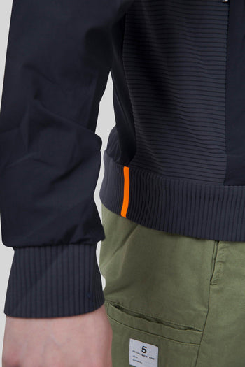 Felpa Surflex Soft Touch Hood Zip Blu Uomo - 7