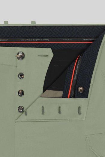 Cottech Cargo Short Pant Verde Uomo - 5