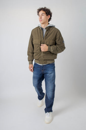 Giubbotto Bomber Chrome-r Verde Militare Uomo - 2