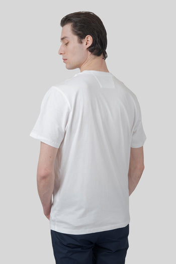 T-shirt 30/1 Jersey Logo Patch Bianco Off Uomo - 4