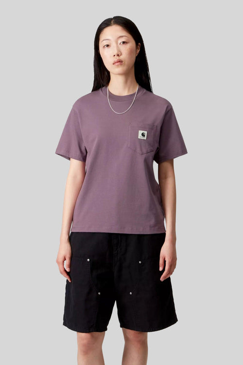 Wip T-shirt W' S/s Pocket Lilla Donna