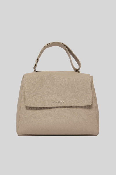 Borsa Sveva Midi In Pelle Soft Con Tracolla Sabbia Donna