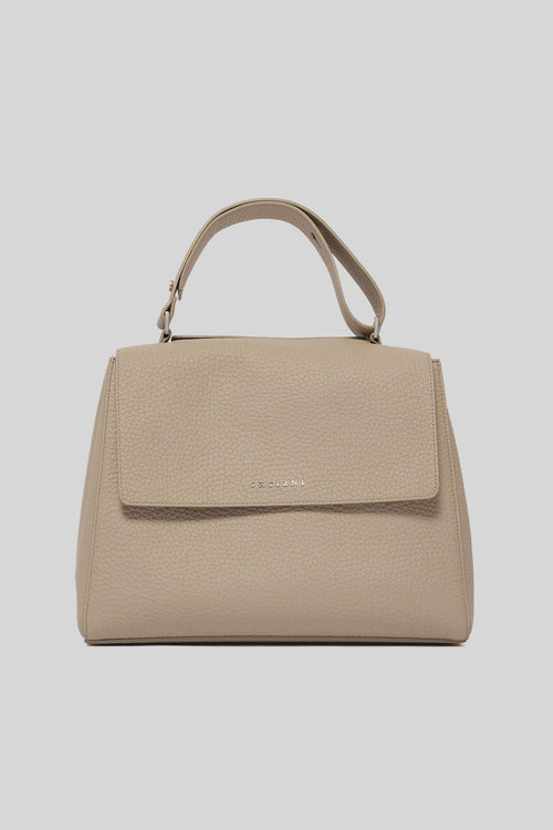 Borsa Sveva Midi In Pelle Soft Con Tracolla Sabbia Donna