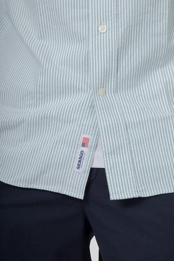 Camicia Doubling Ox Bianco/verde Unisex - 7
