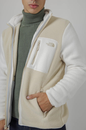 Yumiori Full Zip Fleece Jacket Beige Chiaro Uomo - 3