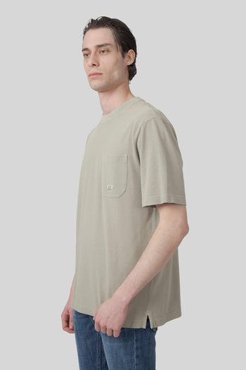 T-shirt 24/1 Piquet Pigment Dyed Tortora Uomo - 5