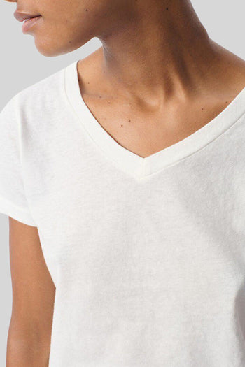 T-shirt Gamipy Scollo V Bianco Donna - 2