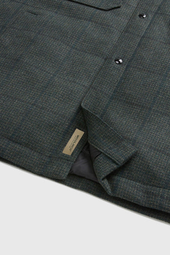 Overshirt Alaskan Wool Check Verde Scuro Uomo - 9