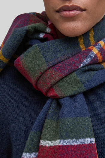 Sciarpa Tartan Deanna Verde/rosso Unisex - 3
