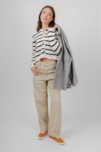 Cardigan Lea Bianco/blu Donna - 2