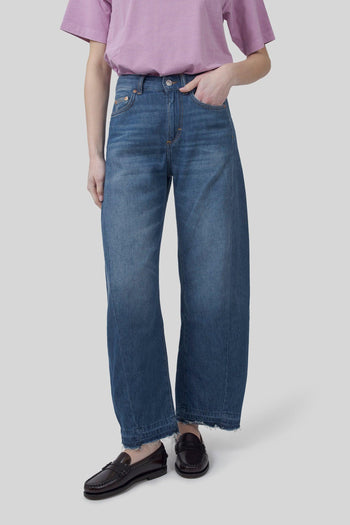 Jeans Cincity Blu Medio Donna - 5